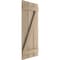Ekena Millwork Rustic Three Board Spaced Board-n-Batten Rough Sawn Faux Wood Shutters w/Z-Board, 17 1/2W x 78H, PR SHUBSZ17X78RSPR - alternate 9